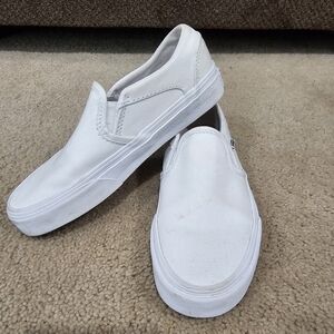 Vans, Asher Slip On, White, Size 5